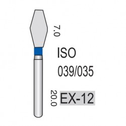 Perfect Diamond Burs, 5pcs/pack #EX-12