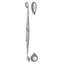 German Bone Curette Volkmann, Oval to Circle, 17cm, Per Unit