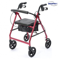 Medpro 4-Wheels Rollator, Each