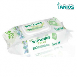 Anios Wip Anios Excel, Non-Alcohol Disinfecting Wipes (100pcs/pack, 6packs/carton)