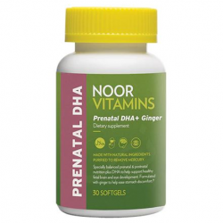NoorVitamins Prenatal DHA+Ginger, 30 Softgels/bottle X 5