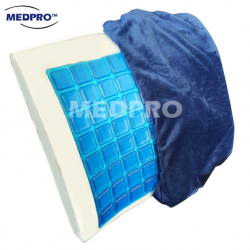 Medpro Memory Foam Lumbar Cushion with Cooling Gel, Each