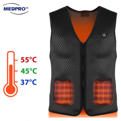 Medpro Unisex Washable Smart Temperature Control USB Warmer Vest, Each