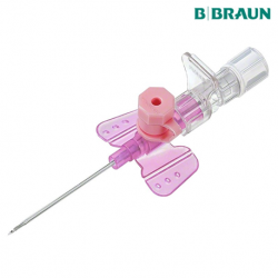 B. Braun Vasofix, IV Cannula with Wing, Injection Port, Closing Cone, 50pcs/box
