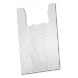 Plastic Bag, White, 8'' x 15'', Per Packet