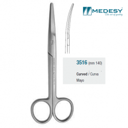 Medesy Scissor Mayo mm140 Curved #3516