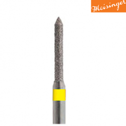 Meisinger Cylindrical lPointed Diamond Bur ExtraFine 886C ,5pc/pack