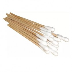 Non-Sterile Cotton Aapplicator, Wooden with Single Head, 6'' (100pcs/pack)