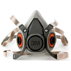 3M Half Facepiece Reusable Respirator, Medium #6200 