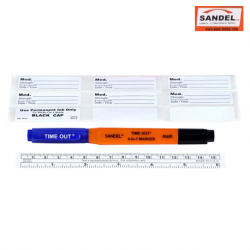 Sandel 4-in-1 Marker with Flexible Ruler and Labels, 25pcs/box