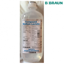 B Braun Compound Sodium Lactate EP, 500ml SG (Hartmann Solution),10bottels/carton