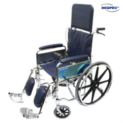 Medpro Chrome Recliner Wheelchair, Per Unit