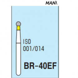 MANI Diamond Bur Ball Round,Extra Fine BR-40EF (5pcs/pack)