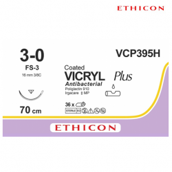 Ethicon Suture VICRYL Plus 3/0 FS-3 M2, 70cm, 36pcs/box