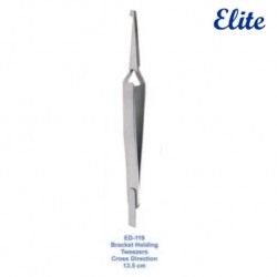 Elite Bracket Holding Tweezer, 13.5cm (# ED-119)