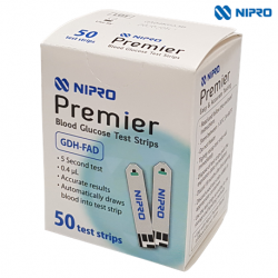 Nipro Premier Blood Glucose Test Strips, 50strips/pack