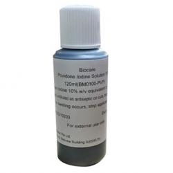 Biocare Povidone Iodine 10% Solution, 120ml, Per Bottle