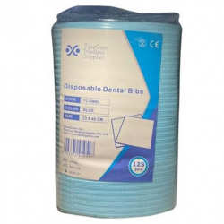 Disposable Dental Bibs, Blue, 33x46cm, 125pcs/bag