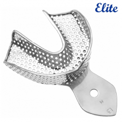 Elite Impression Tray Lower, Perforated, Dentulous  