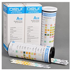 Dirui 10 Parameter Strips for Urinalysis (100 strips/bottle)