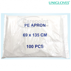 Unigloves Disposable PE Apron, 69cm x 135cm (100pcs/bag)