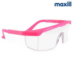 Maxill Frames for Adult, Clear Lens with Side Cover, Black Arms #275, Per Piece X 2