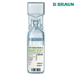 B Braun Sodium Chloride NaCl 0.9% for Injection, 10ml, Per Piece