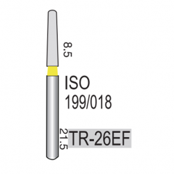 Diamond Burs, 5pcs/pack #TR-26EF
