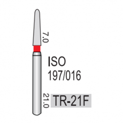 Diamond Burs, 5pcs/pack #TR-21F