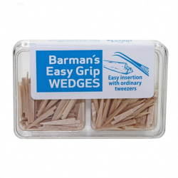 Barman wooden wedges Easy Grip (200pcs/box)