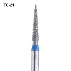 Mani Diamond Bur, Tapered Conical (TC-21), 5pcs/pack