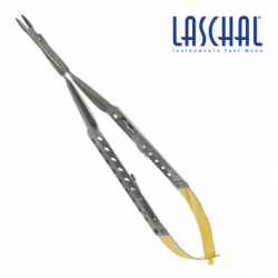 Laschal Round Handled Needle Holder w/suture Cutter and Straight Tips #CE2-731-10R/L