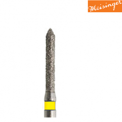 Meisinger Cylindrical Pointed Diamond Bur Extra Fine 885C,5pc/pack