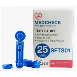 MedCheck Blood Glucose Monitor with Strips and Lancets (50/Pack)