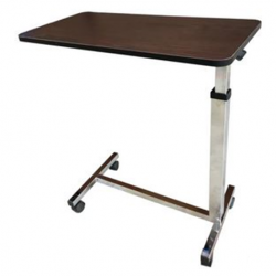 Medpro Wooden Overbed Table with H-Base, Per Unit