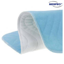 Medpro Reusable Washable Incontinence Bed Pad, White
