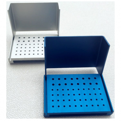 Dental Bur Holder Stand Autoclave Disinfection Box, 58 Holes