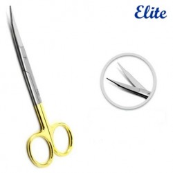 Elite GoldMann Fox Gum Scissor Tungsten Carbide, Curved, 13cm, Per Unit #ED-160-062TC
