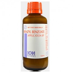 Benzyl Benzoate Appln BP 25%, 100mL/Bottle