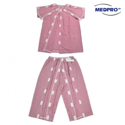 Easy to Don Patients Velcro Clothes Shirt and Shorts for Female, Per Set