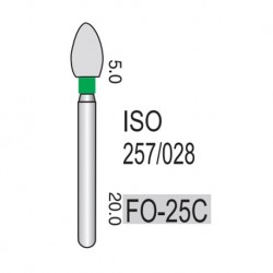 Diamond Burs, 5pcs/pack #FO-25C