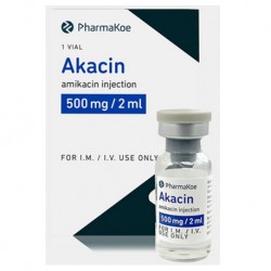 Akacin Injection 500 mg/2 mL BP, 1's vial, Per Bottle