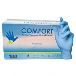 Comfort Nitrile Examination Gloves Powder-Free, 4.0gm, 100pcs/box