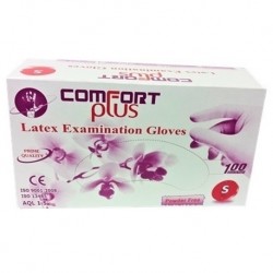 Comfort Plus Latex Examination Gloves Powder-Free, X-Small, 6.2gm (1 carton)