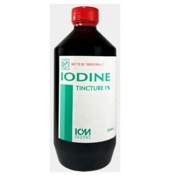 Iodine Tincture 1%, 500mL/Bottle