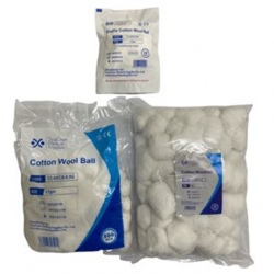 Disposable Non Sterile Cotton Woolball, 0.5gm, 100pcs/bag X 25