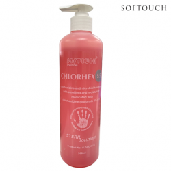 Softouch Chlorhex PH5.5 Steril Solutions Handwash, 500ml, Per Bottle