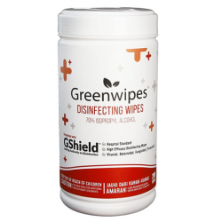 Greenwipes GShield 70% Alcohol Disinfectant Wipes, 200 Sheets/bottle