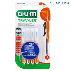 Sunstar Gum Trav-Ler Interdental Brushes, 0.9mm, 4pcs/pack #1412