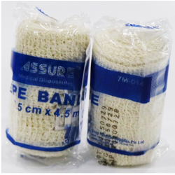 Assure Crepe Bandage Elastic Seal, 80g/m2, 12 rolls/polybag 